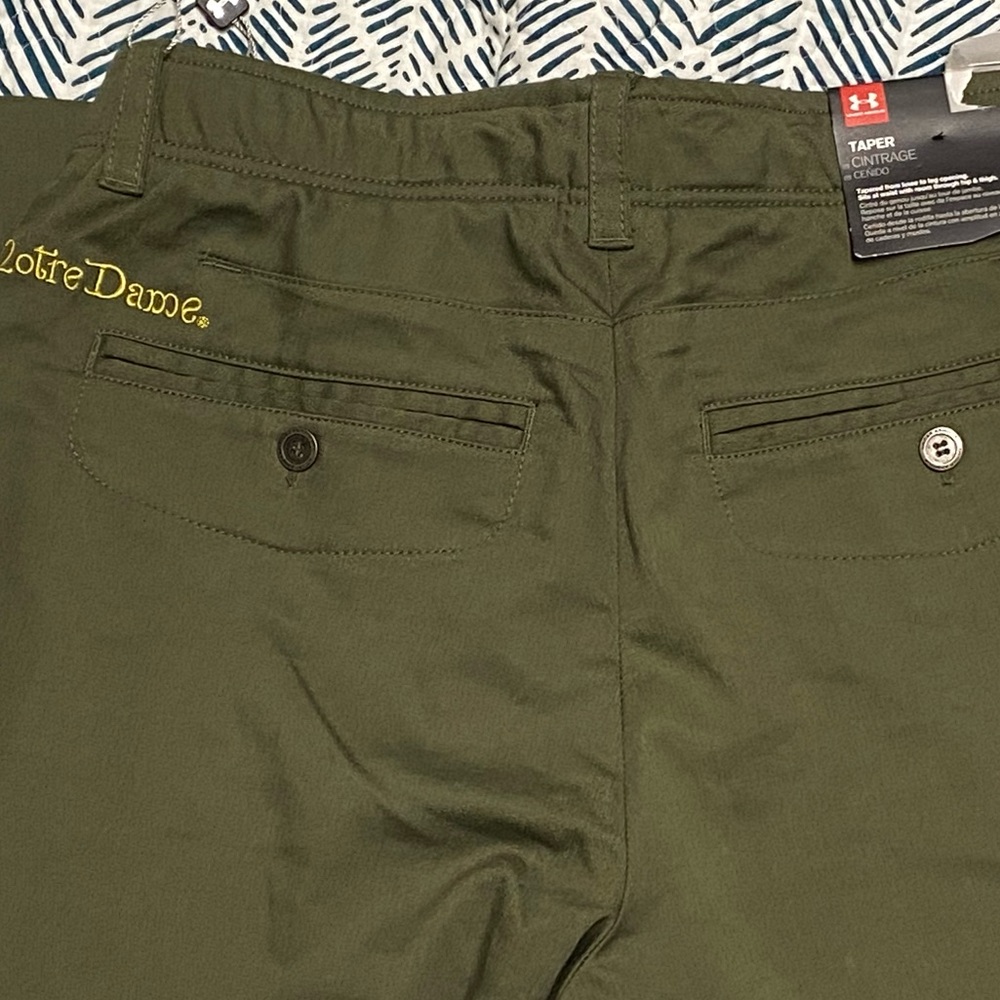 32x34 Under Armour Notre Dame Shamrock Pants - Picture 11 of 11